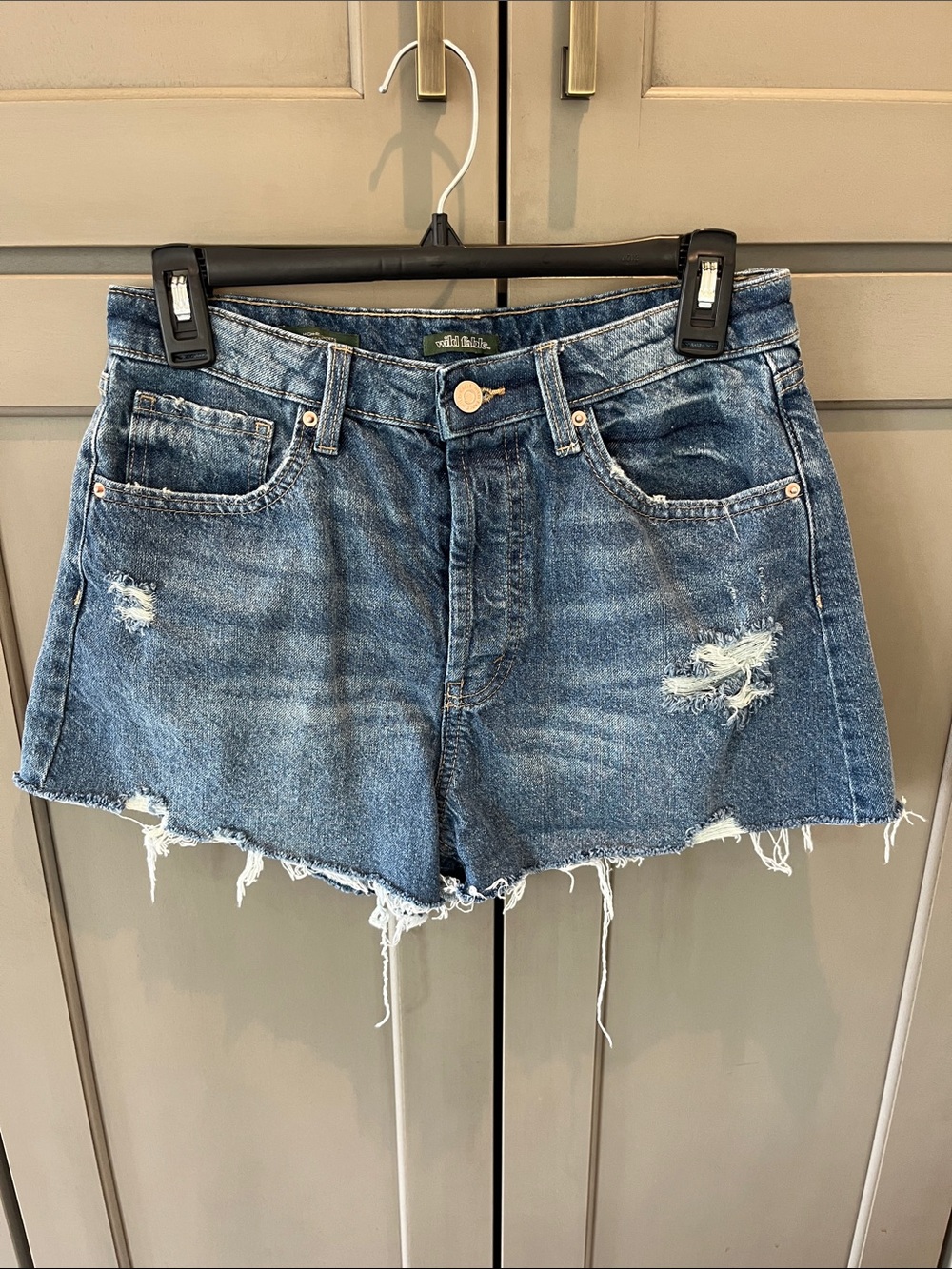 Wild Fable Distressed Blue Denim Cutoff Shorts